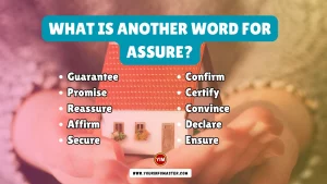 What is another word for Assure