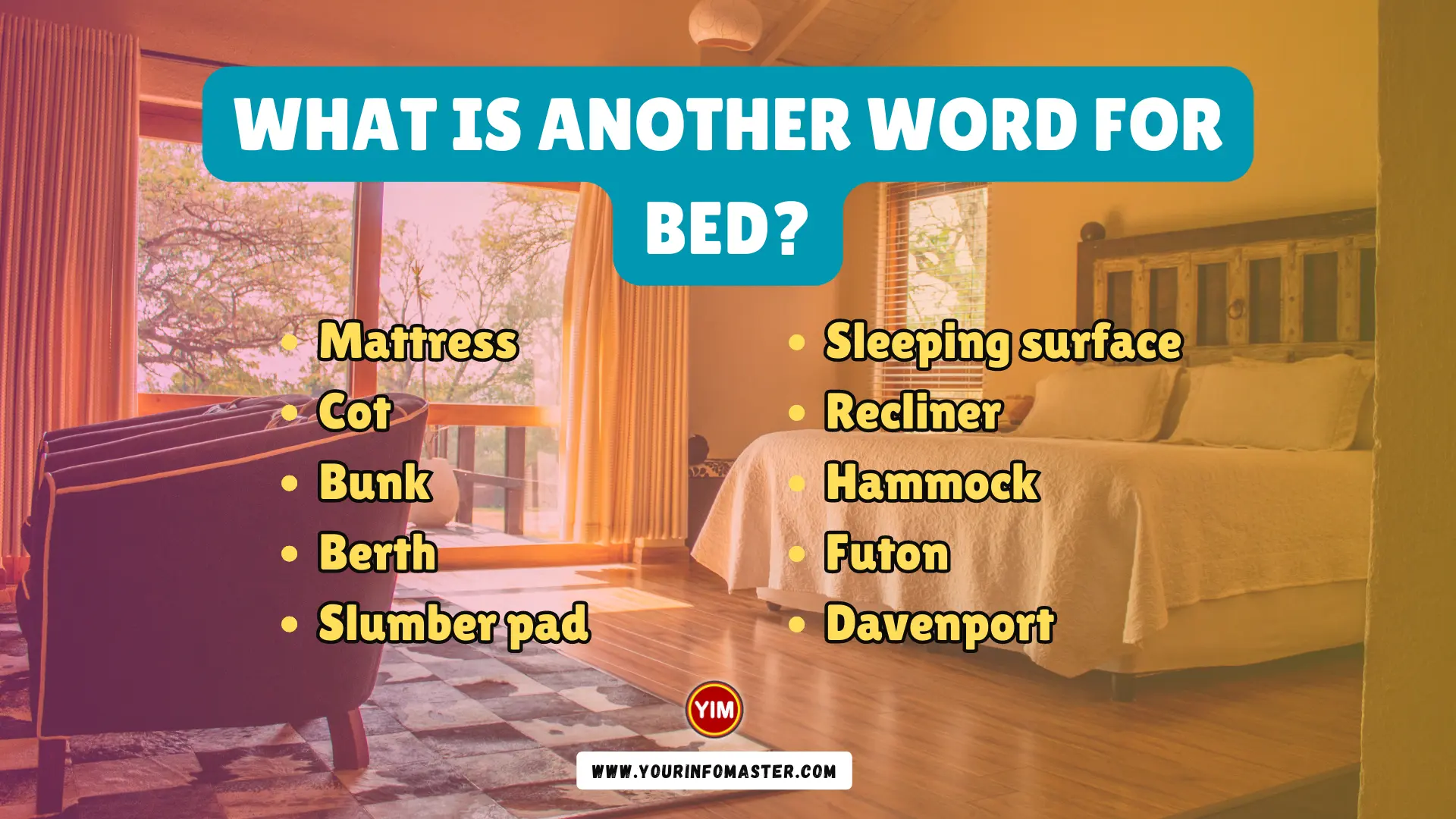 What is another word for Bed
