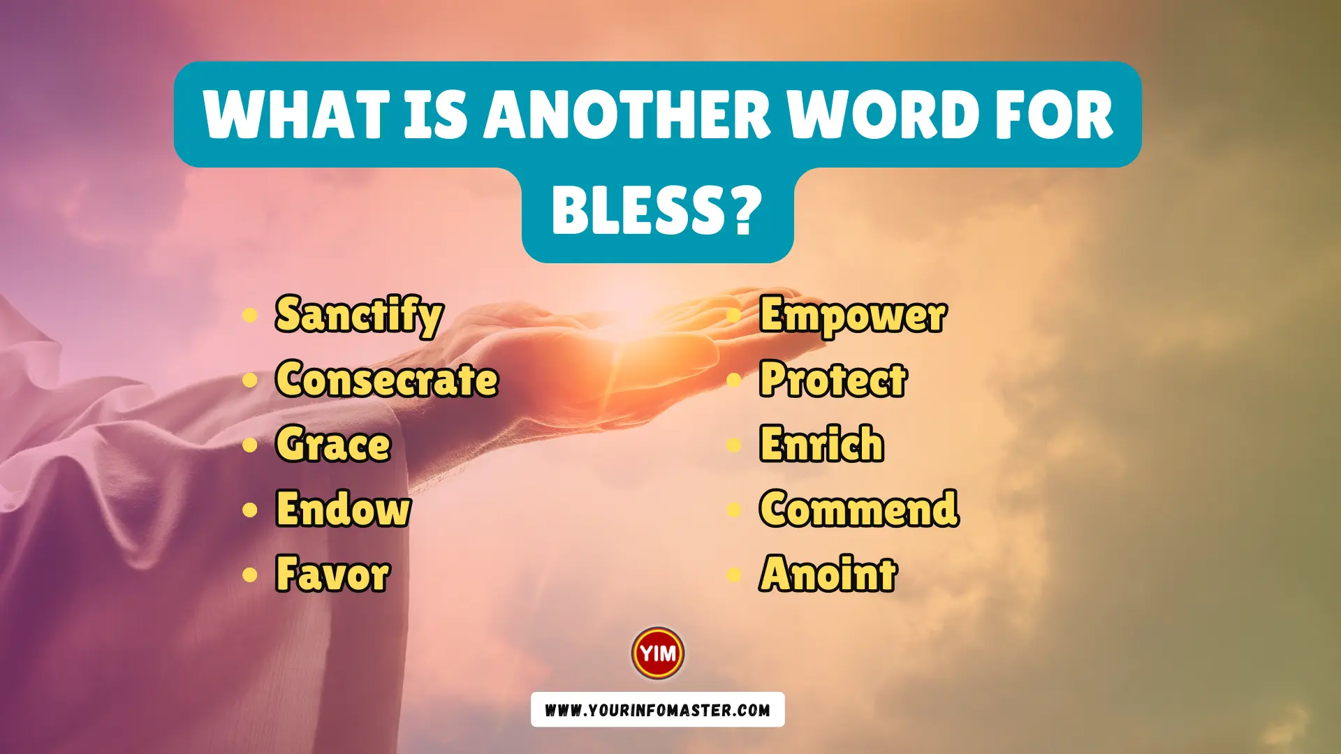 What is another word for Bless (1)