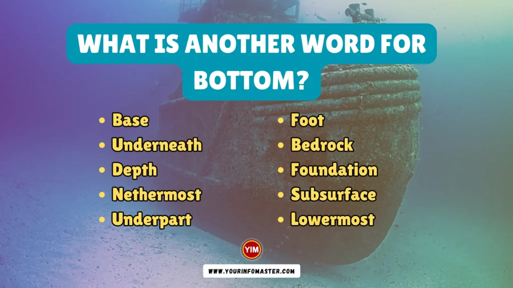 What is another word for Bottom