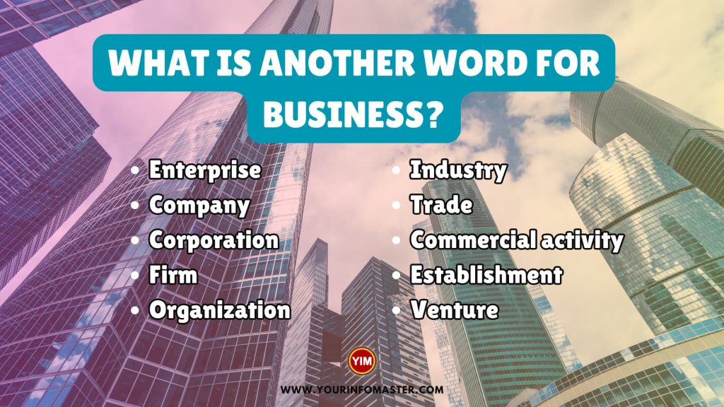 What is another word for Business