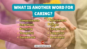 What is another word for Caring