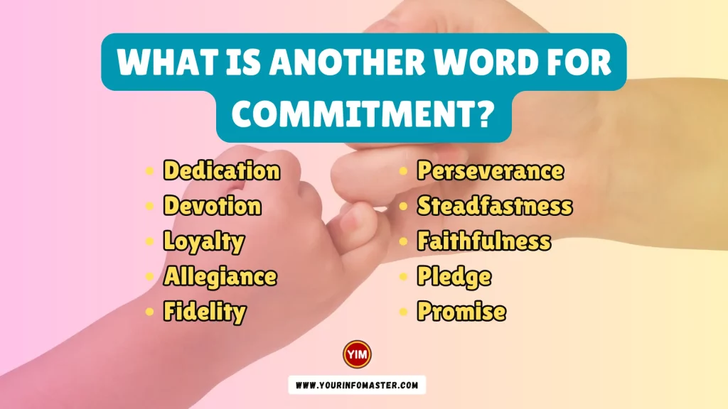What is another word for Commitment