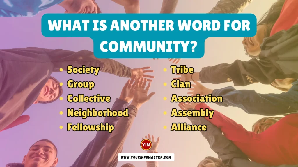 What is another word for Community