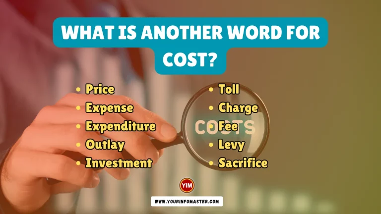 What is another word for Cost
