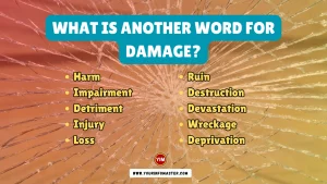 What is another word for Damage