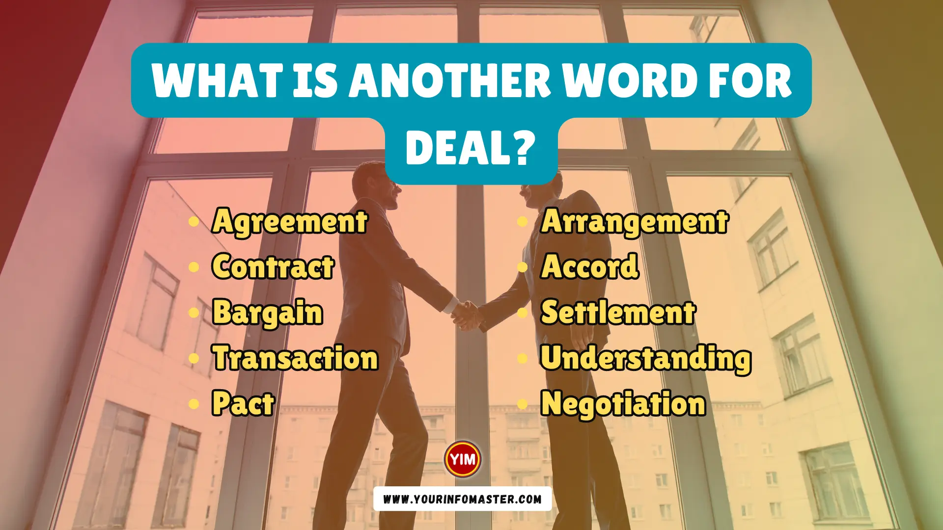 What is another word for Deal
