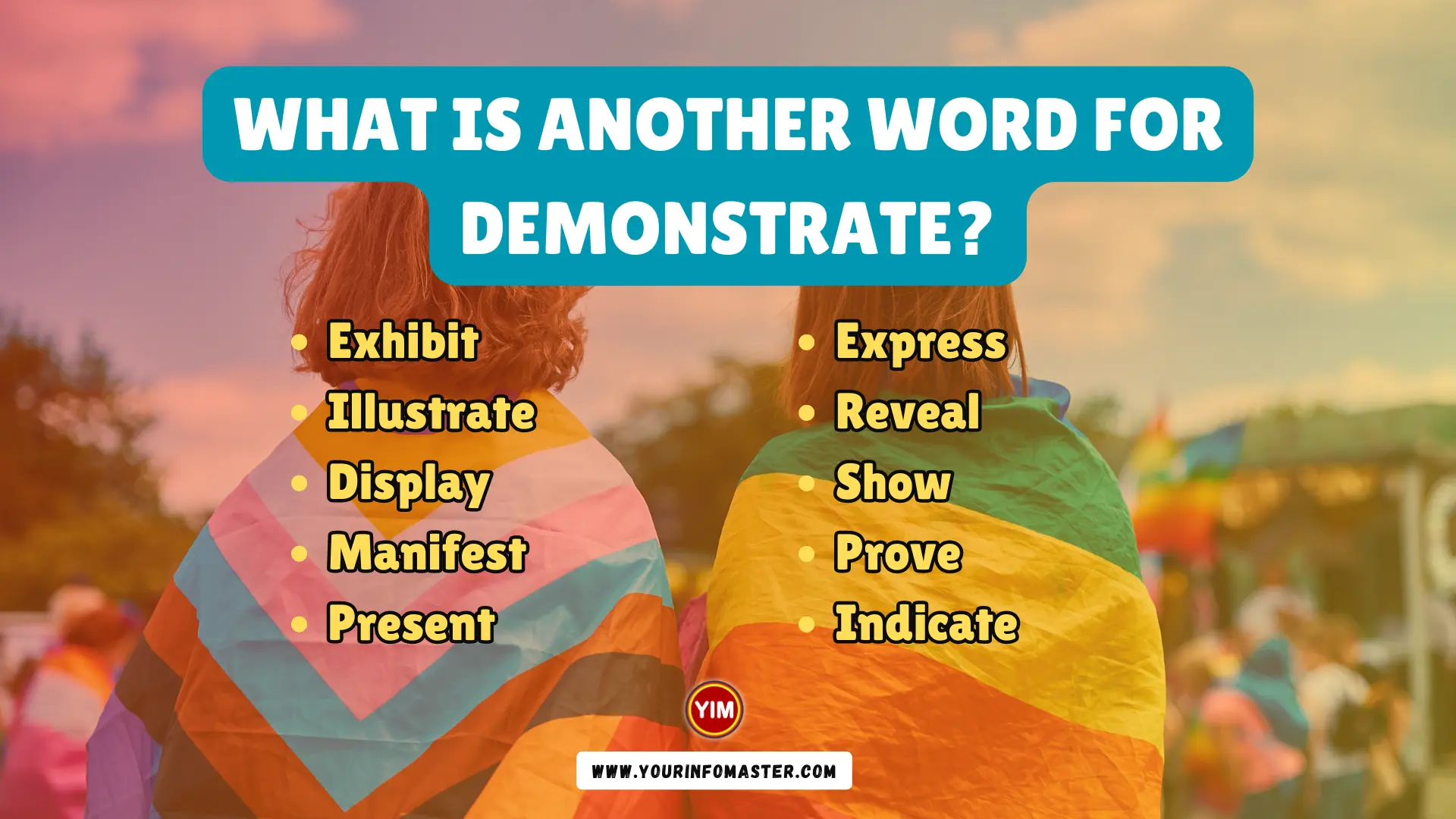 another word for demonstration or presentation