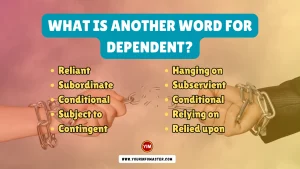 What is another word for Dependent