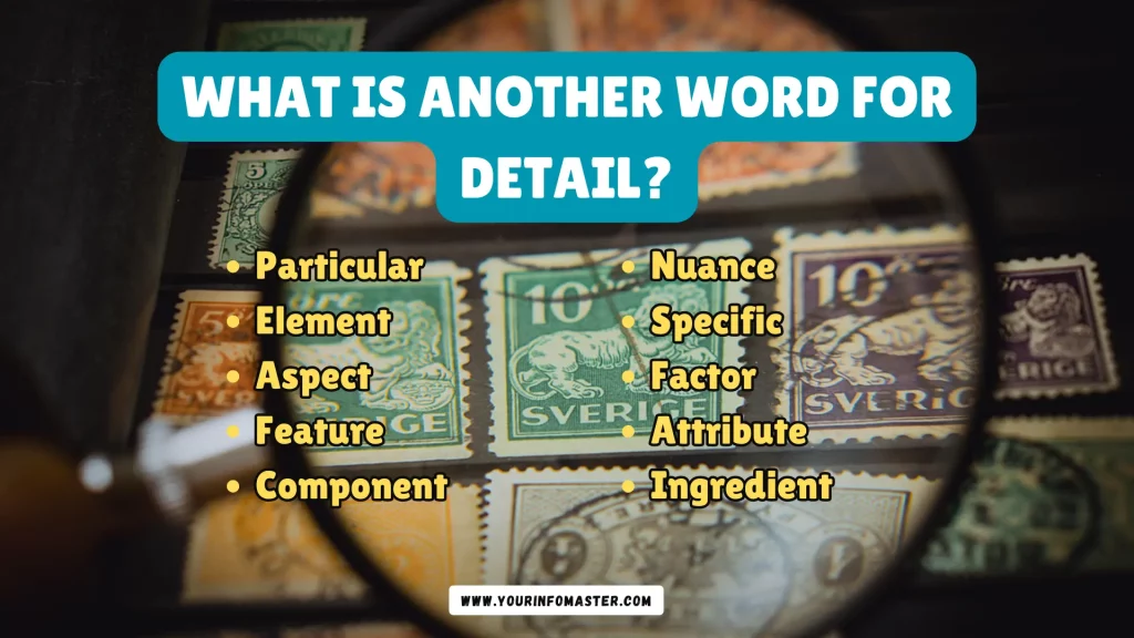 What is another word for Detail