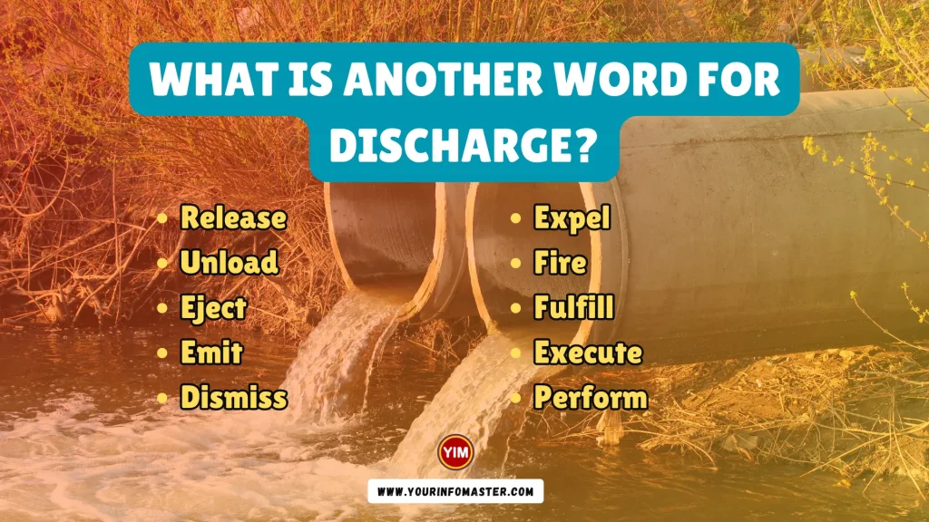 What is another word for Discharge