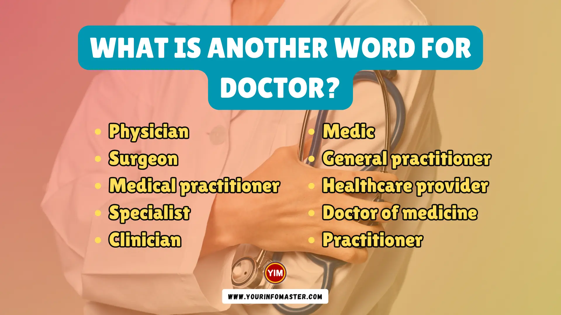 another word for doctors assignments