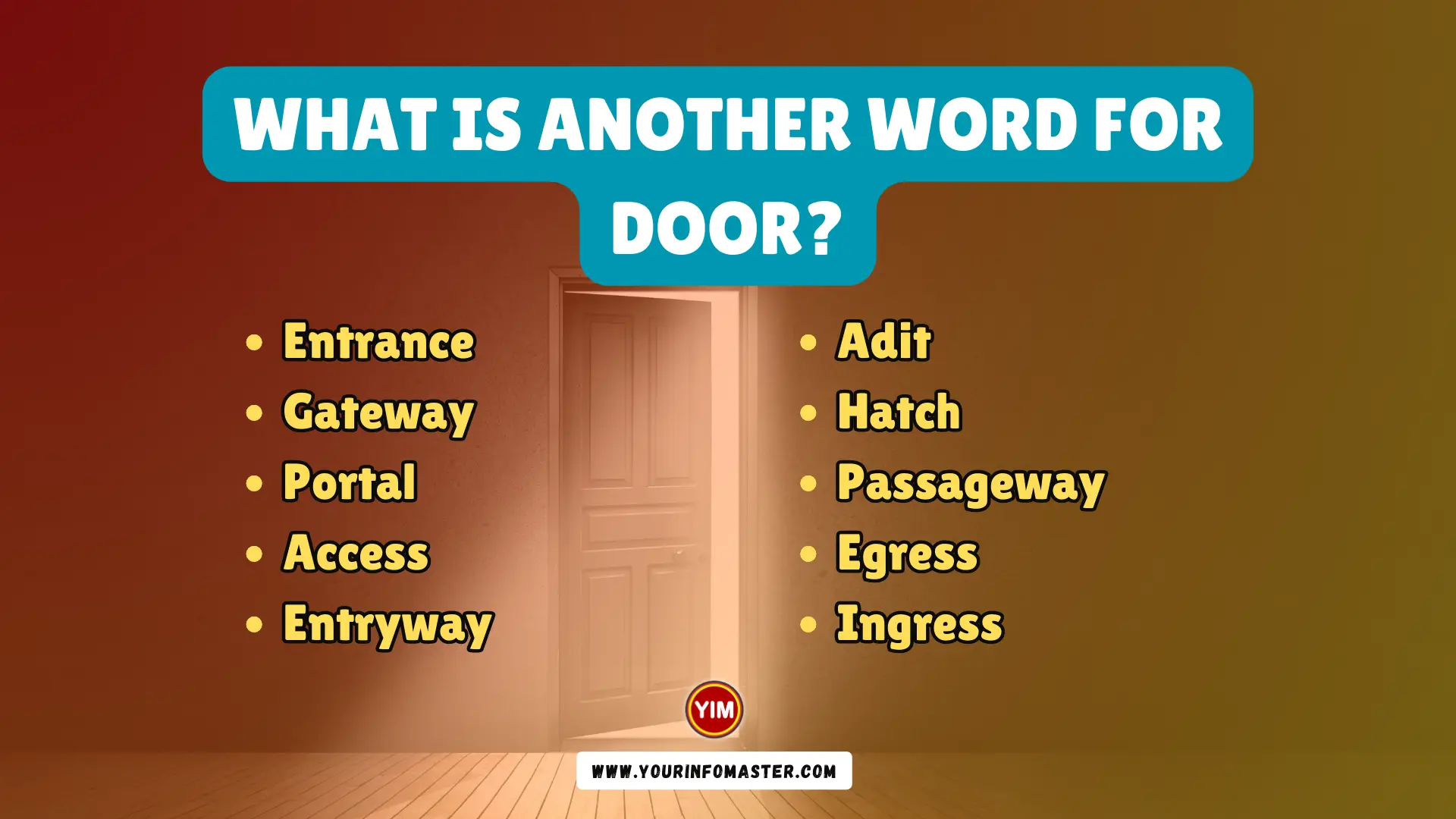 What is another word for Door