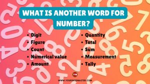 What is another word for Number