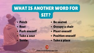 What is another word for Sit