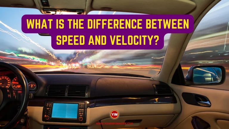 What is the Difference Between Speed and Velocity