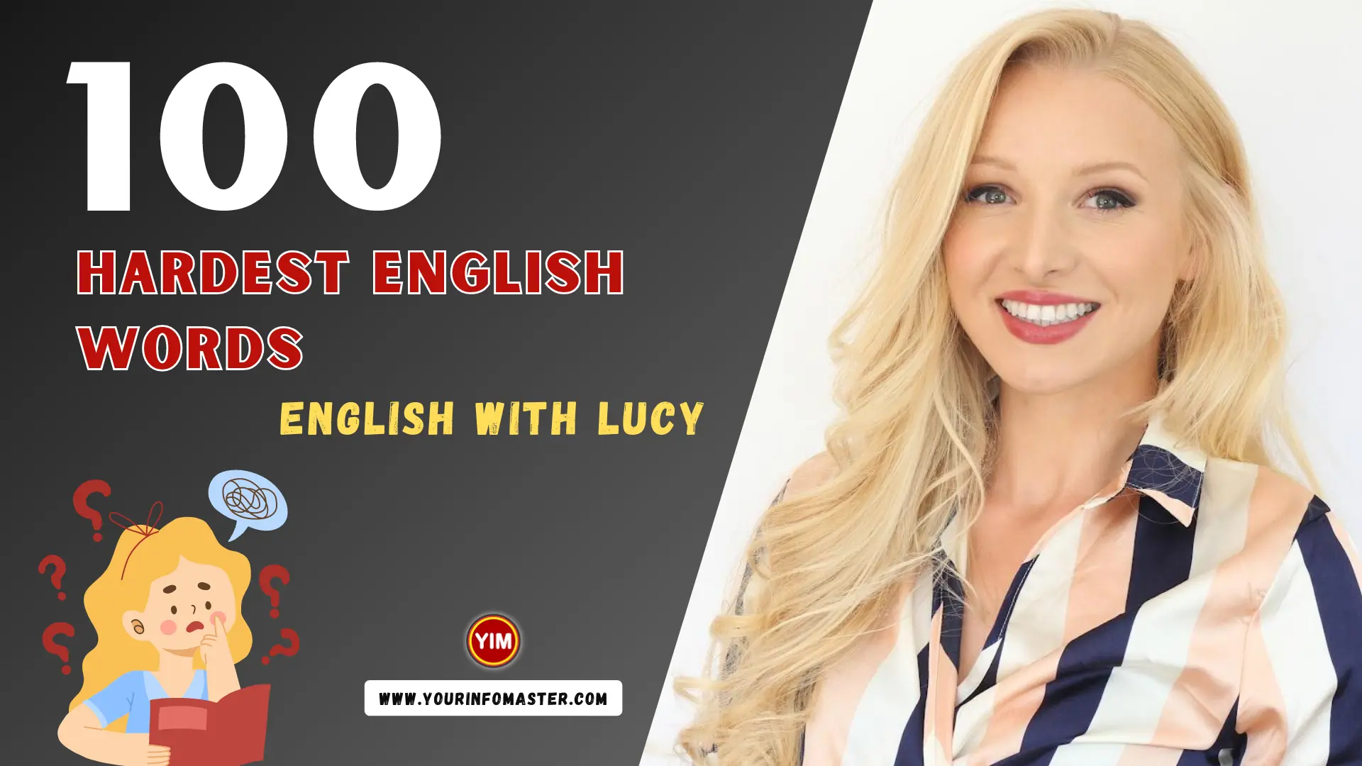 100 HARDEST English Words - English With Lucy