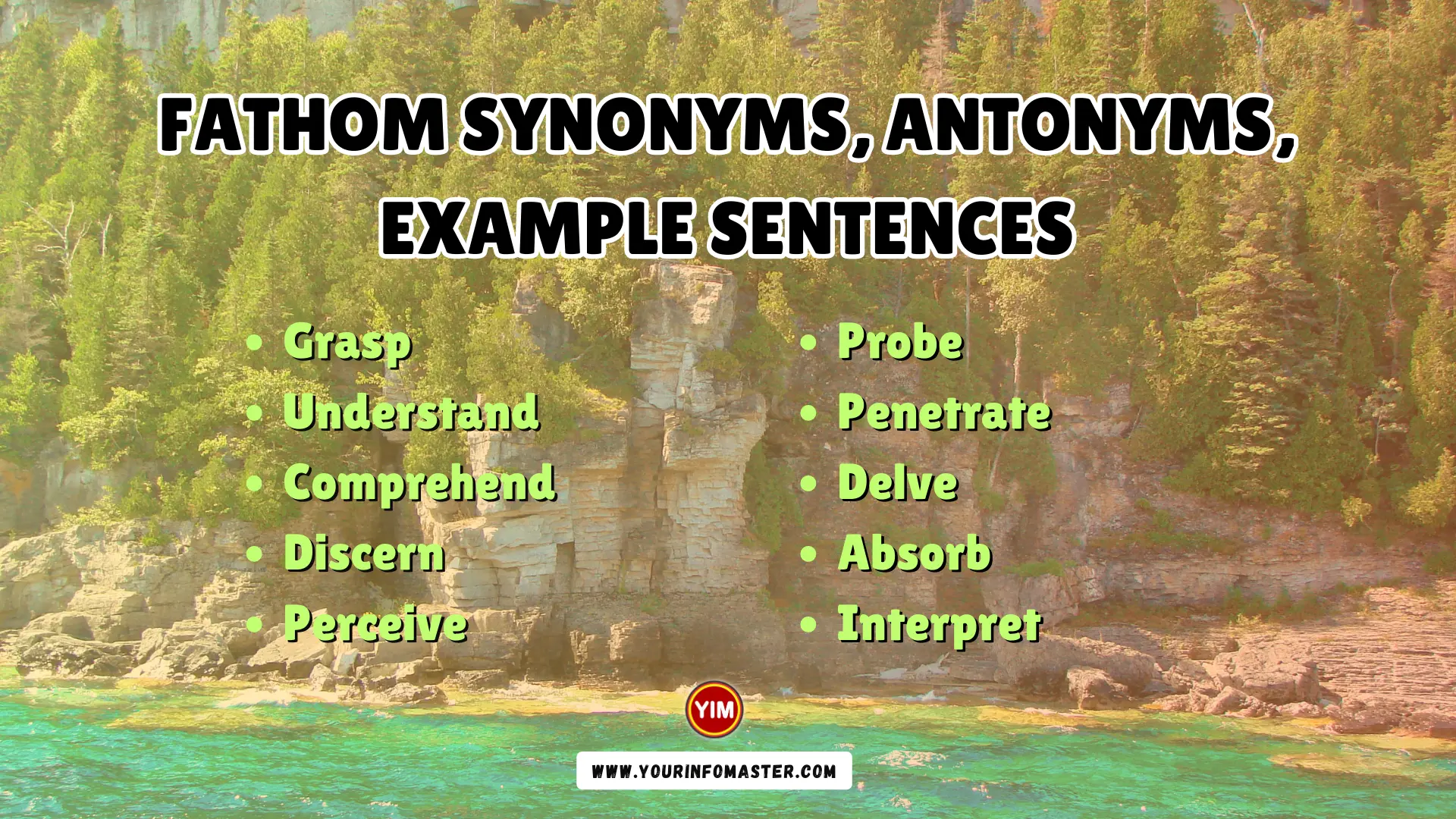 Fathom Synonyms, Antonyms, Example Sentences