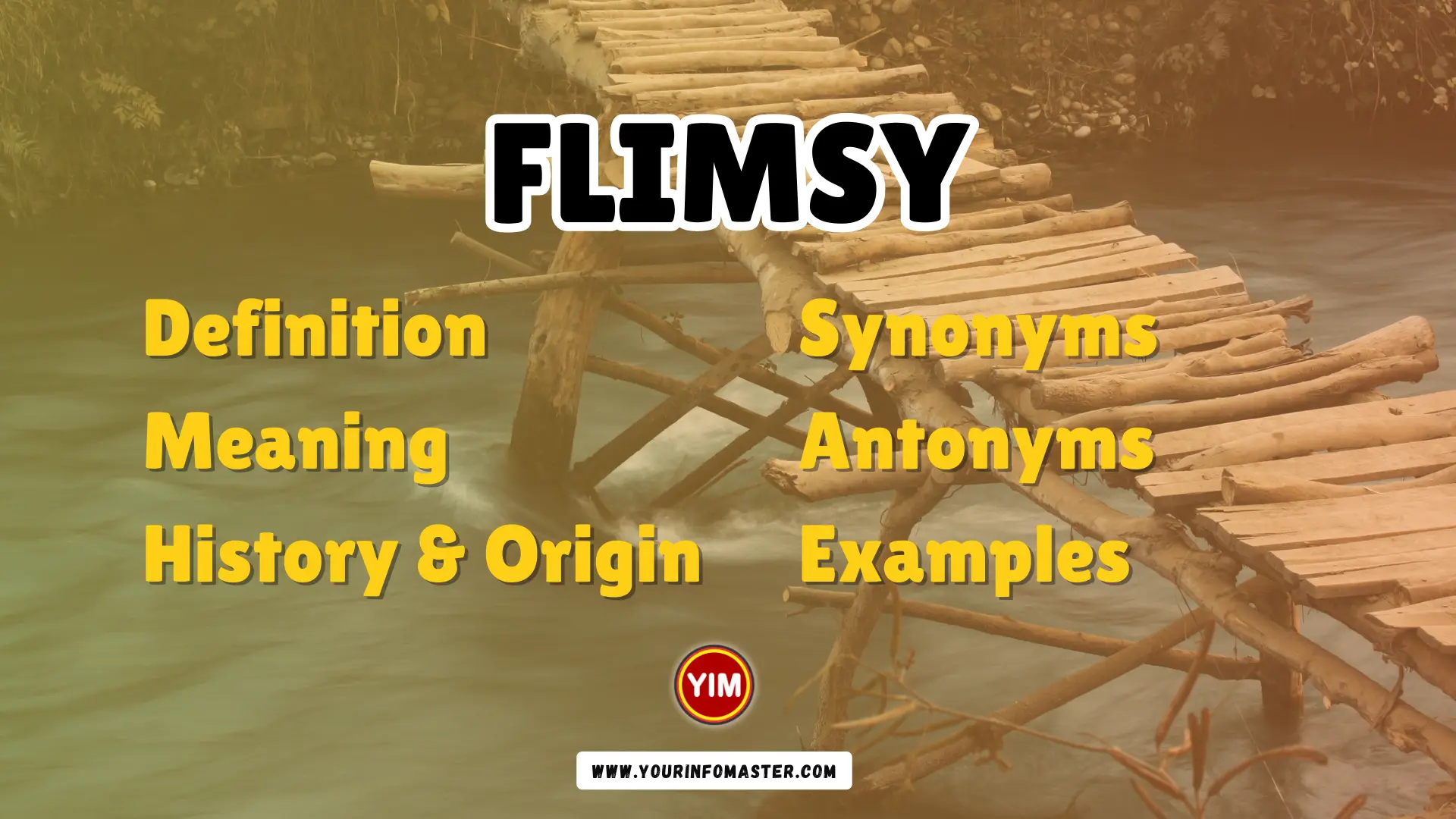 Flimsy Synonyms, Antonyms, Example Sentences