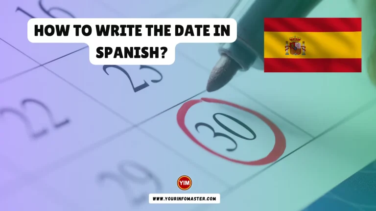 How to Write the Date in Spanish