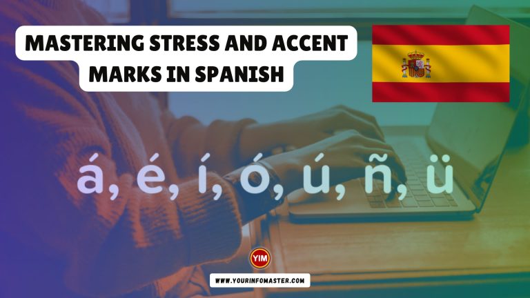 Mastering Stress and Accent Marks in Spanish