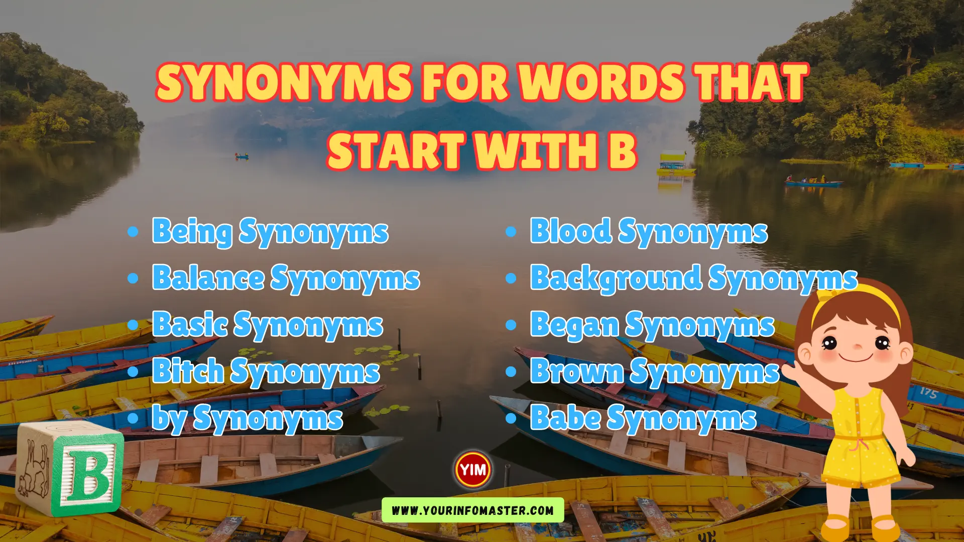 Synonyms for Words that start with B