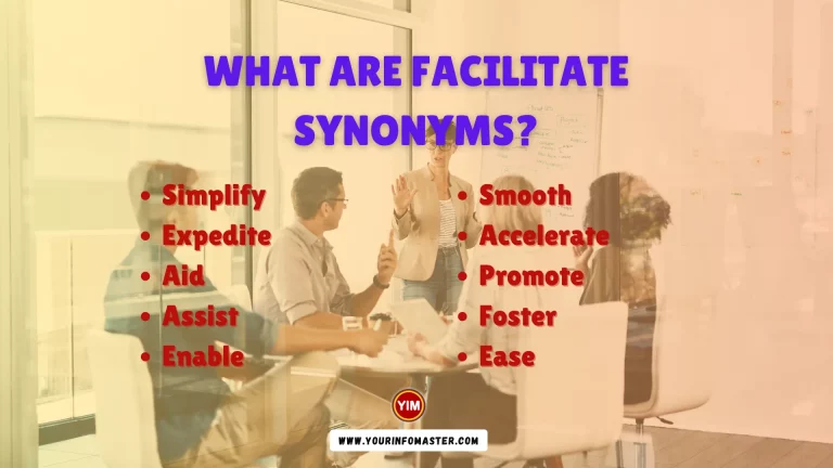 What are Facilitate Synonyms