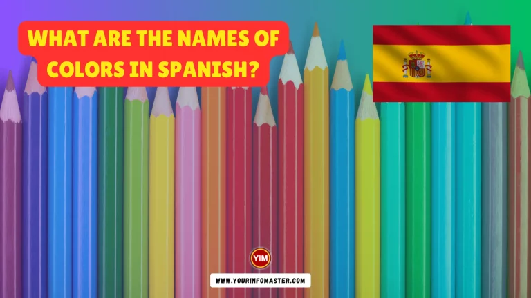 What are the Names of Colors in Spanish