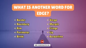 What is another word for Edge