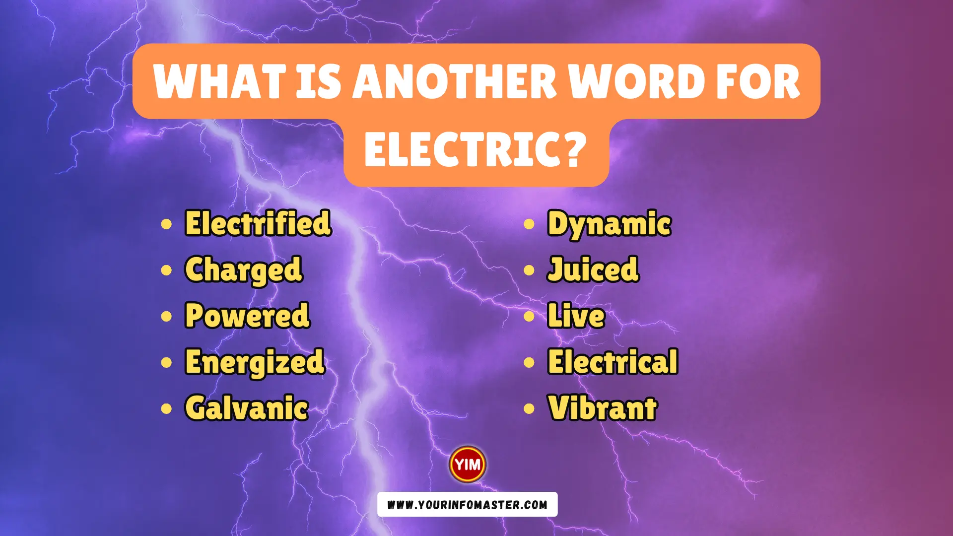 What is another word for Electric