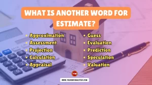 What is another word for Estimate