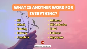 What is another word for Everything