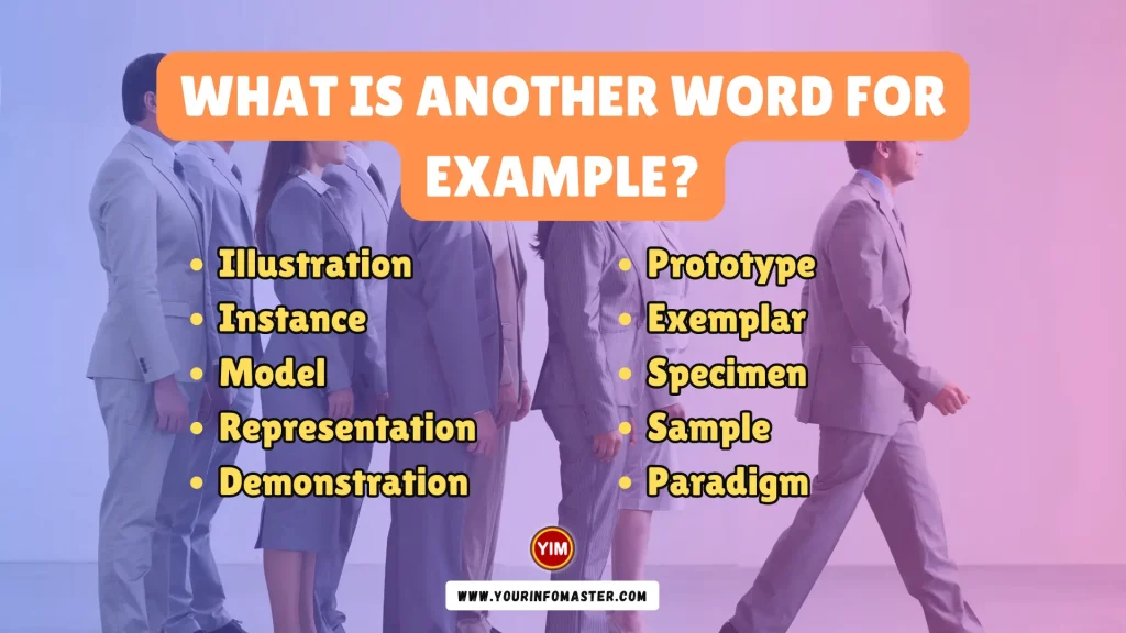 What is another word for Example