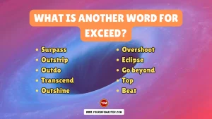 What is another word for Exceed