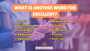 What is another word for Excellent