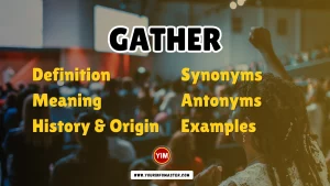 Gather Synonyms, Antonyms, Example Sentences