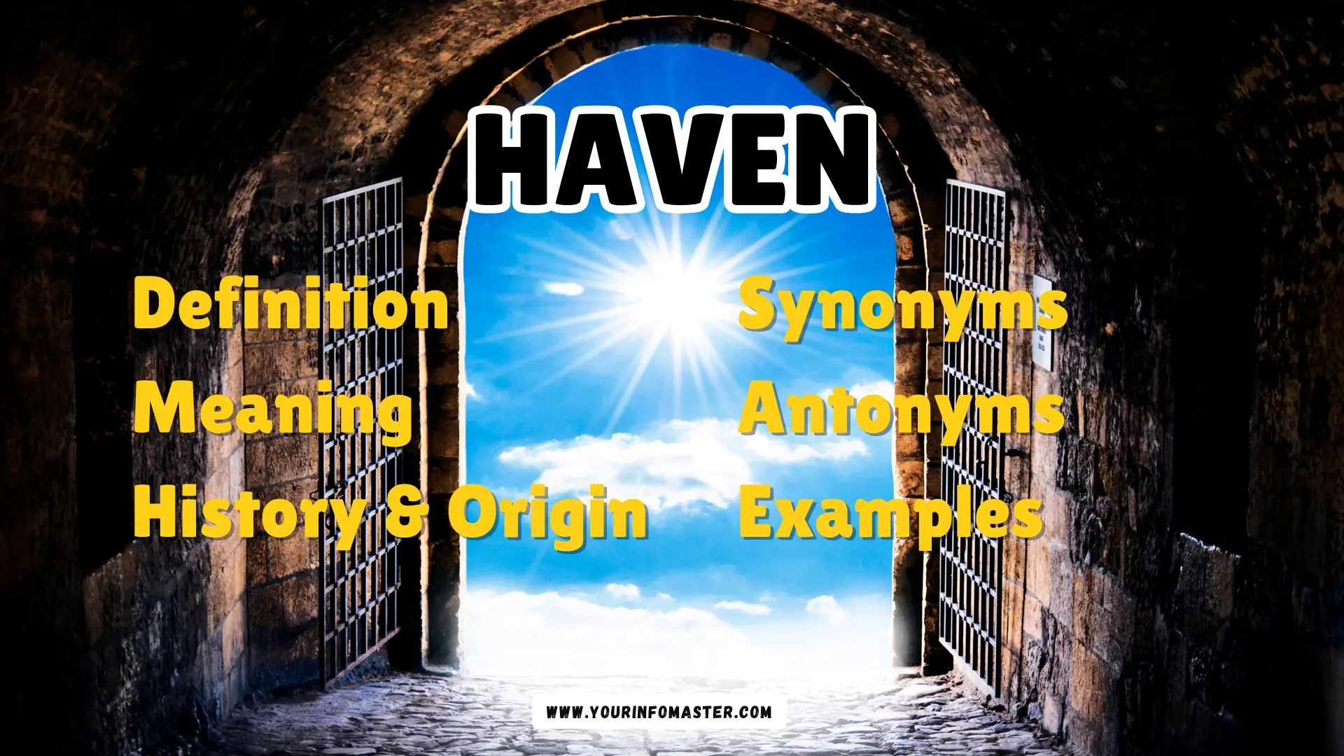 Haven Synonyms, Antonyms, Example Sentences