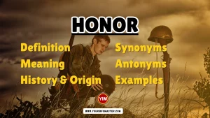 Honor Synonyms, Antonyms, Example Sentences