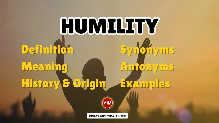Humility Synonyms, Antonyms, Example Sentences