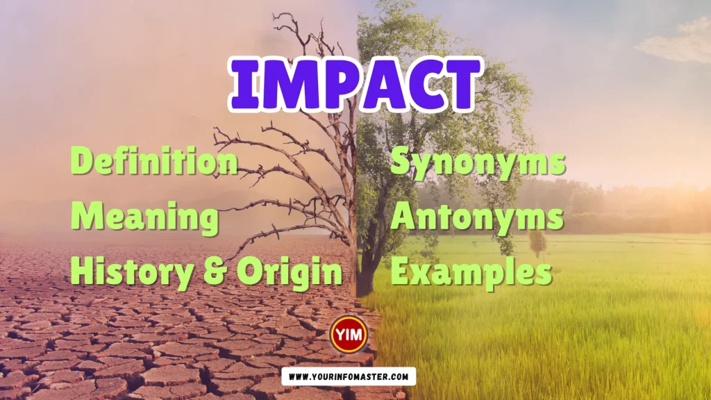 Impact Synonyms, Antonyms, Example Sentences