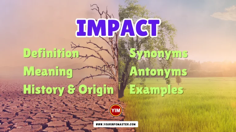 Impact Synonyms, Antonyms, Example Sentences