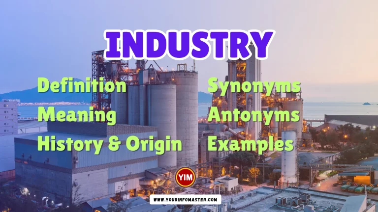 Industry Synonyms, Antonyms, Example Sentences