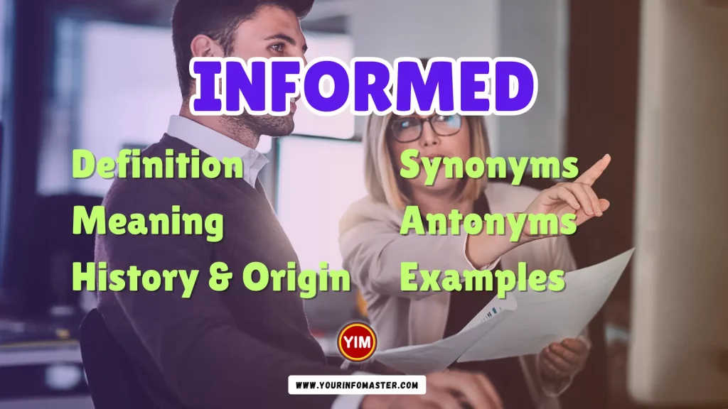 Informed Synonyms, Antonyms, Example Sentences