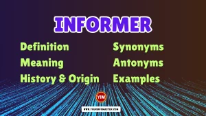 Informer Synonyms, Antonyms, Example Sentences