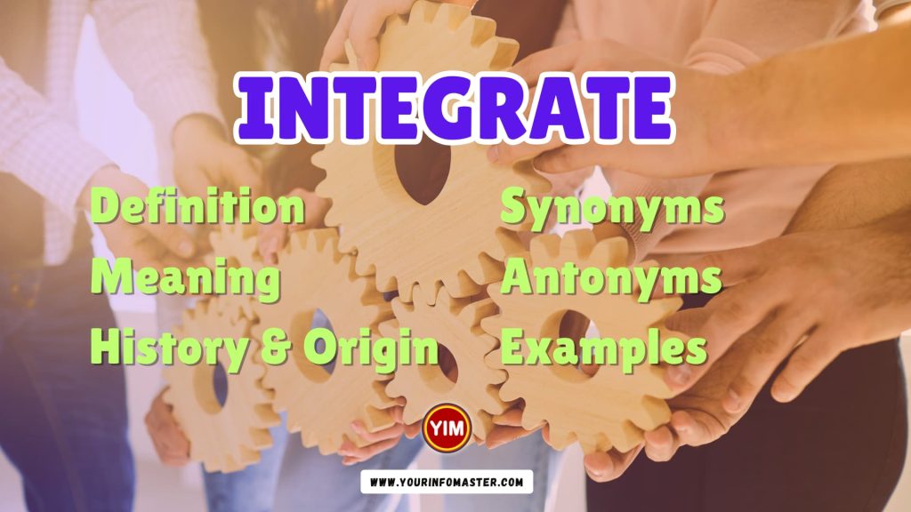 Integrate Synonyms, Antonyms, Example Sentences