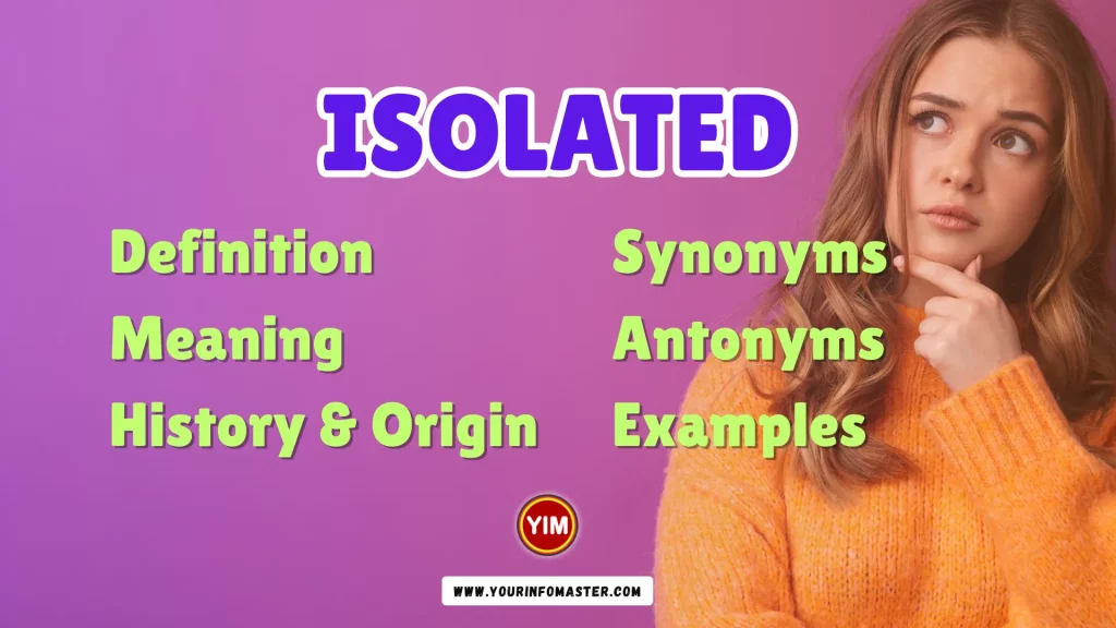 Isolated Synonyms, Antonyms, Example Sentences