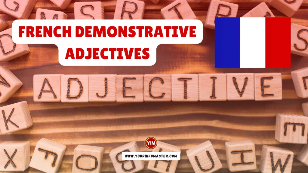 French Demonstrative Adjectives