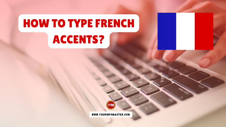 How to Type French Accents