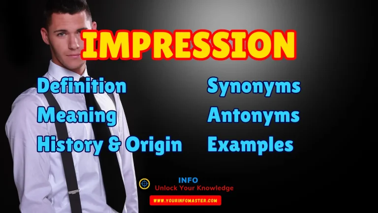 Impression Synonyms, Antonyms, Example Sentences