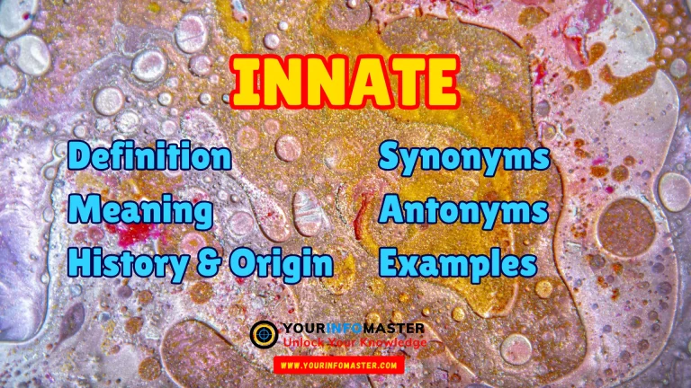 Innate Synonyms, Antonyms, Example Sentences